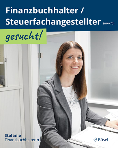 Recruiting-Anzeige – Stefanie, Finanzbuchhalterin