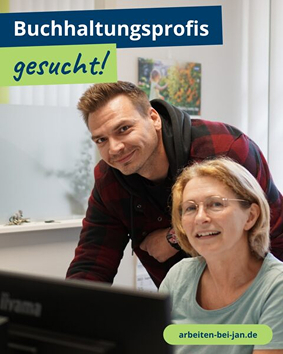 Recruiting-Anzeige – Buchhaltungsprofis gesucht